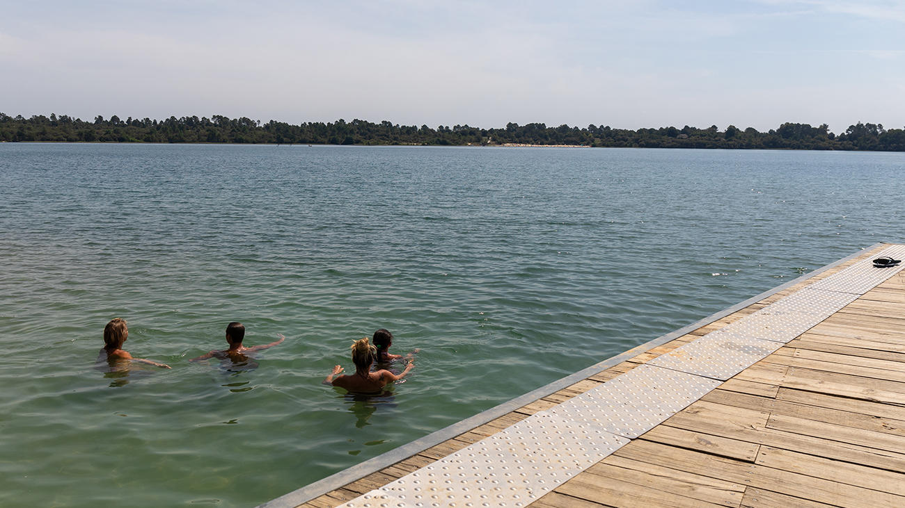 le lac d'Azjuzanx